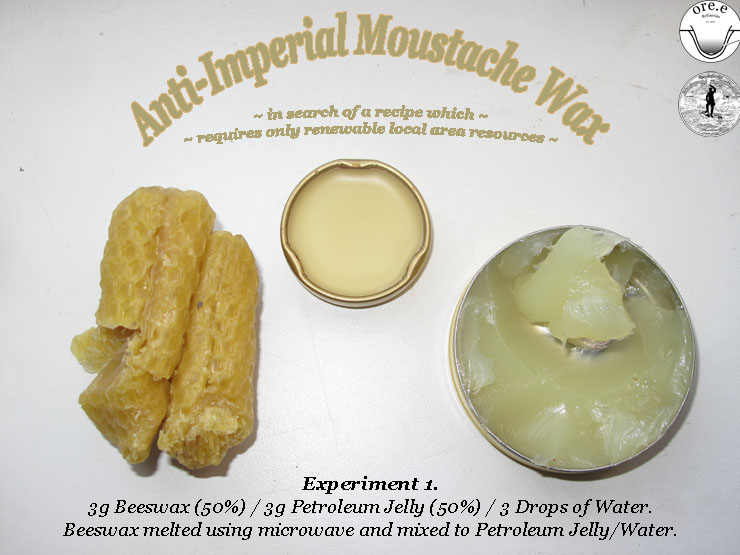 Anti-Imperial Moustache Wax Experiment 1