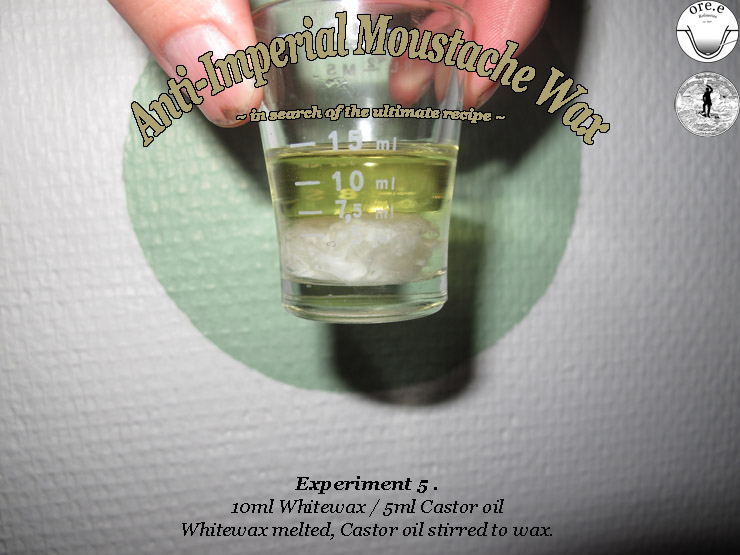Anti-Imperial Moustache Wax Experiment
                        5